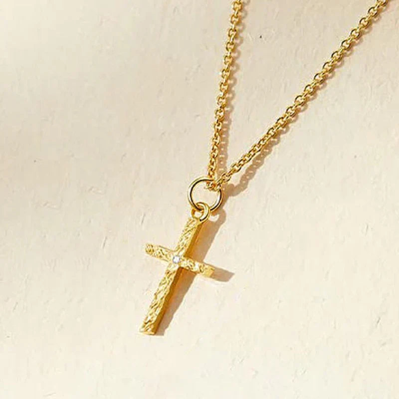 Conjunto Collar Cruz e Inicial