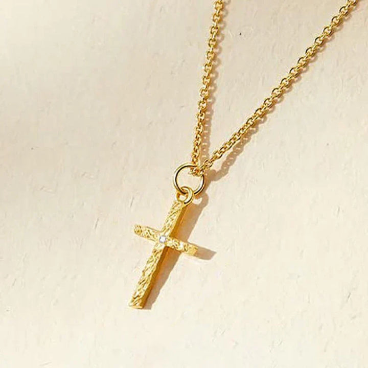 Conjunto Collar Cruz e Inicial