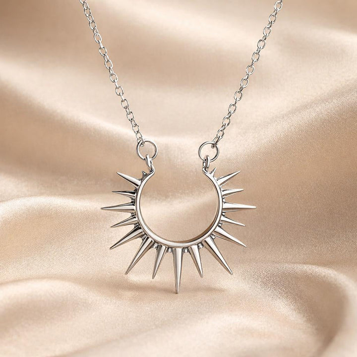 Collar Girasol Oro Blanco
