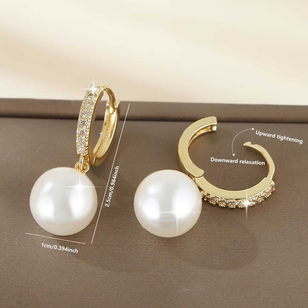 Pendientes de Perla Moderna en Gota