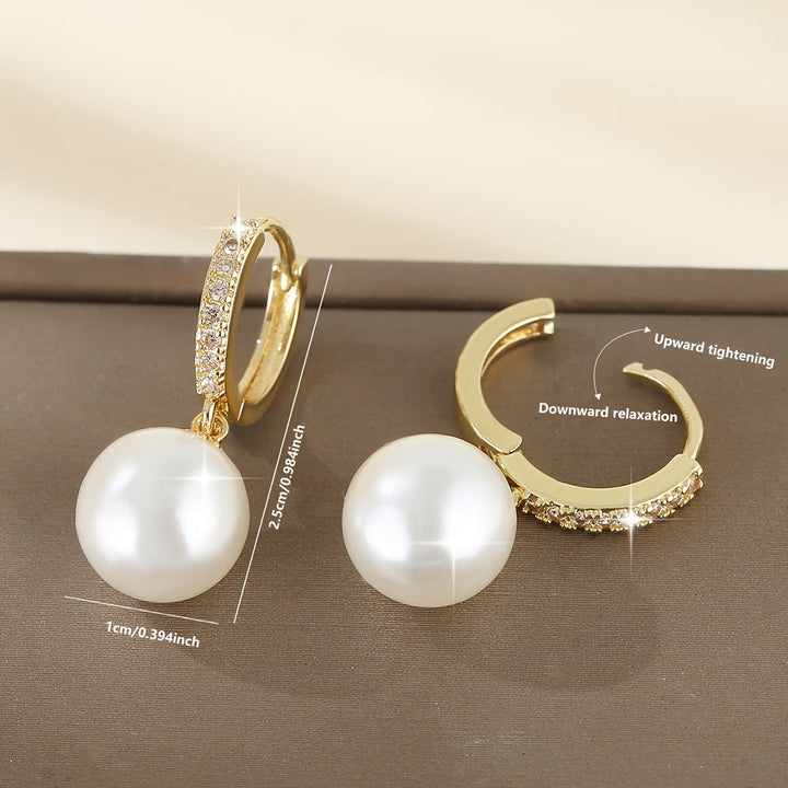Pendientes de Perla Moderna en Gota