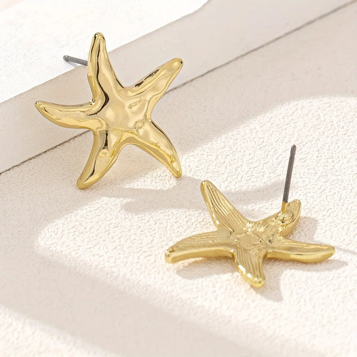 Pendientes Estrella de Mar de Oro