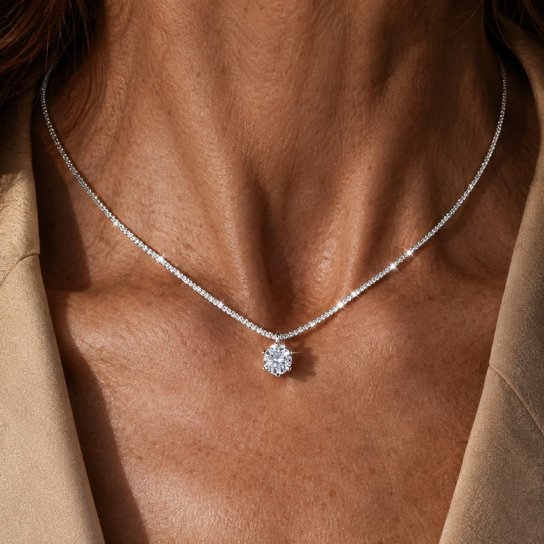 Collar Eternidad con Circonitas