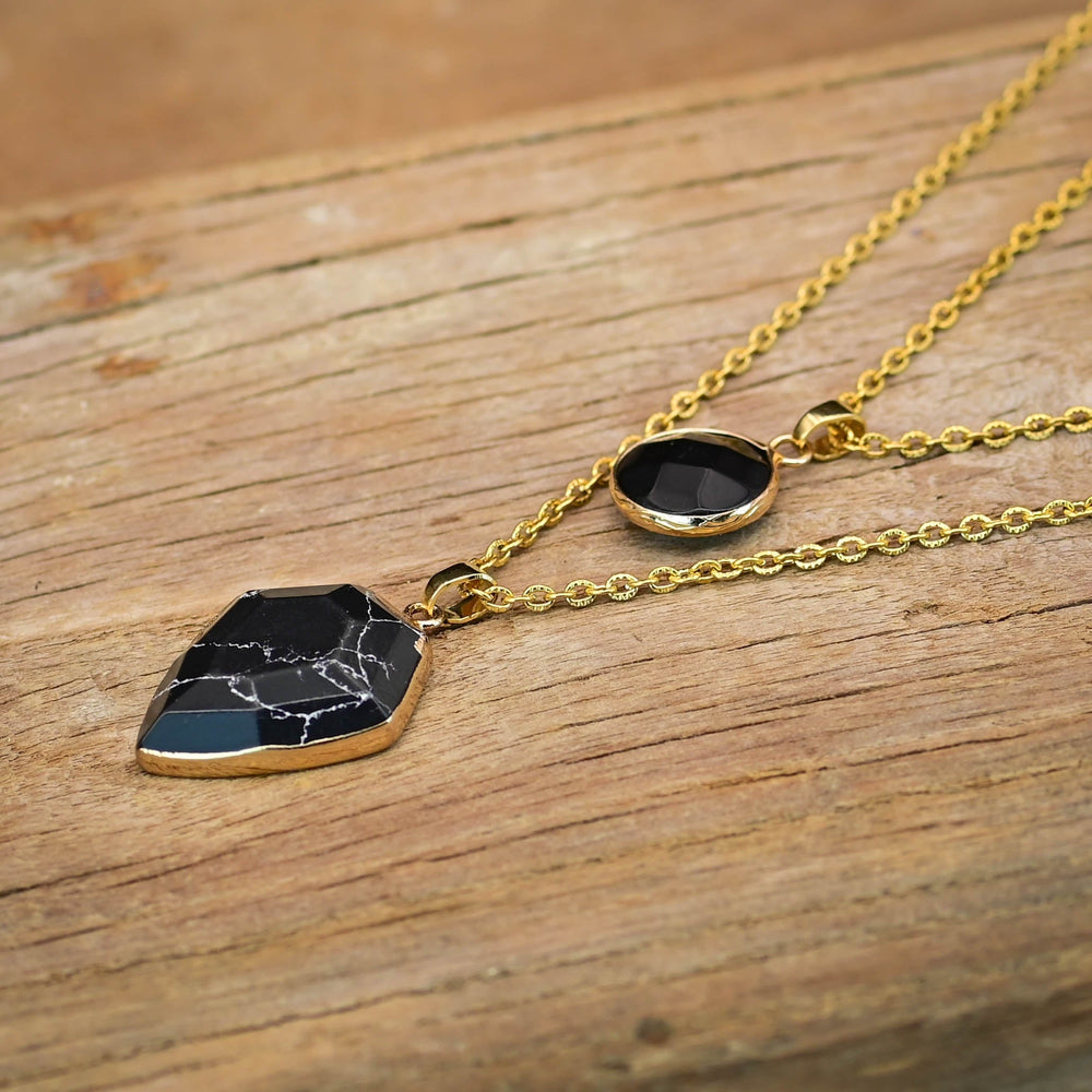 Collar Doble con Ónix