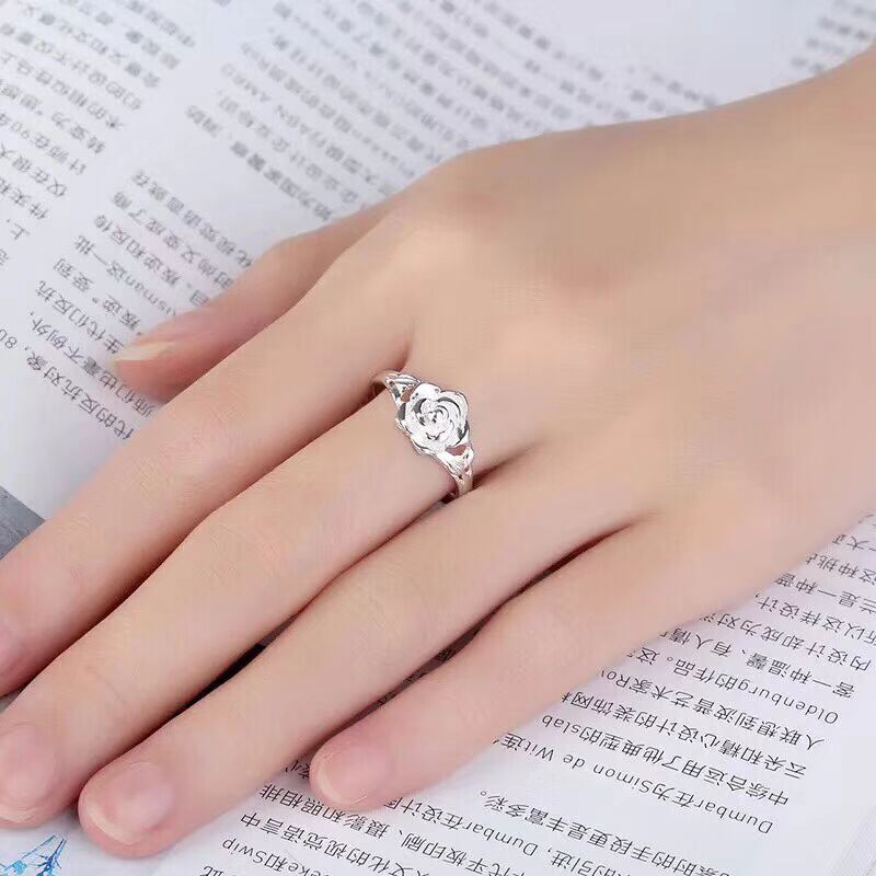 Anillo de rosa marfil Purity