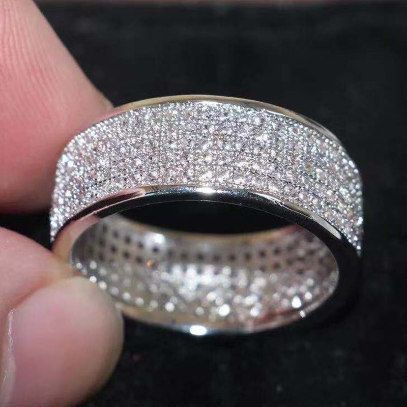 Anillo Elegante con Piedra Azul