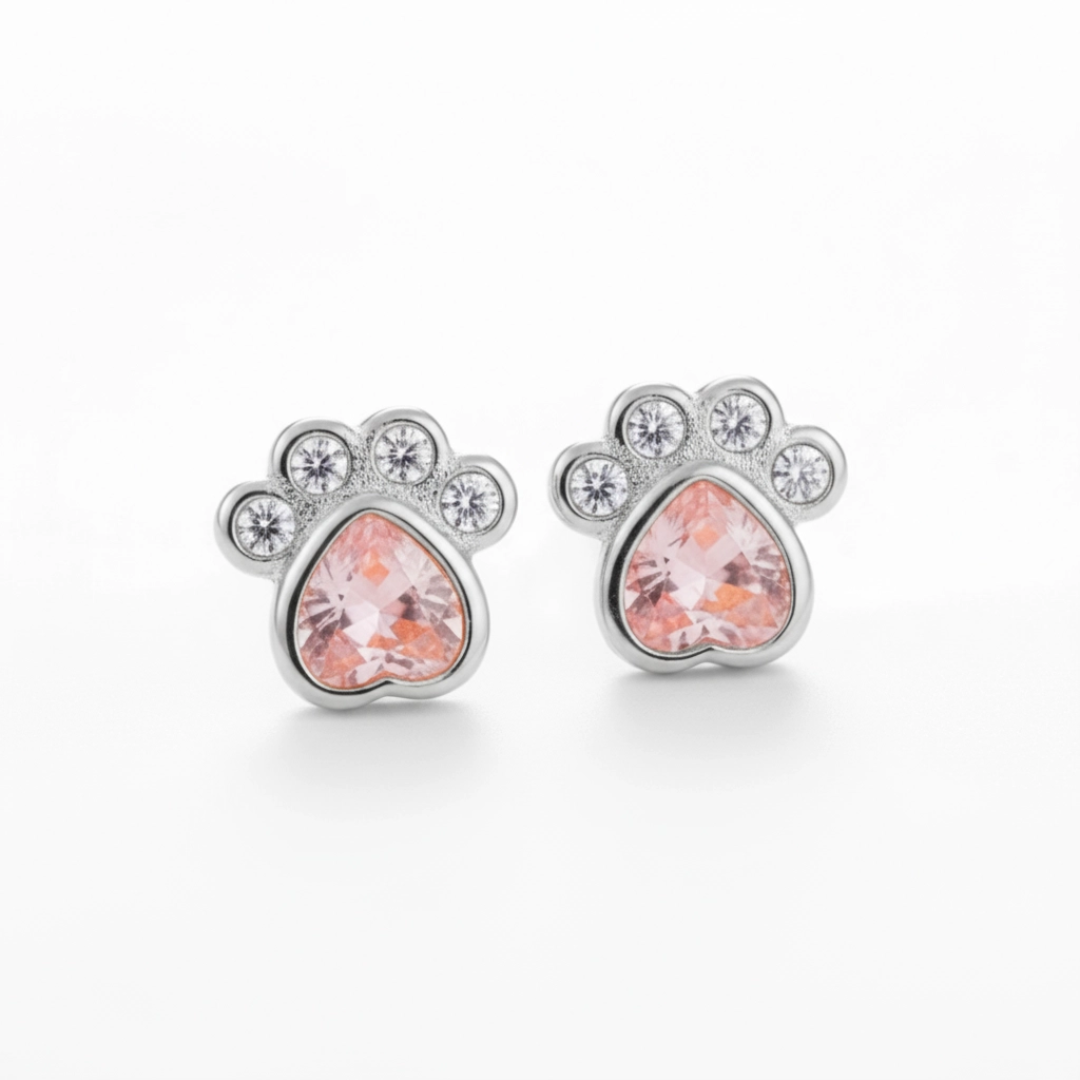 Pendientes Huella de Ángel, plata