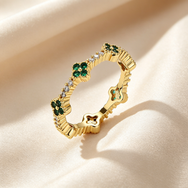 Anillo Trébol de Cuatro Hojas