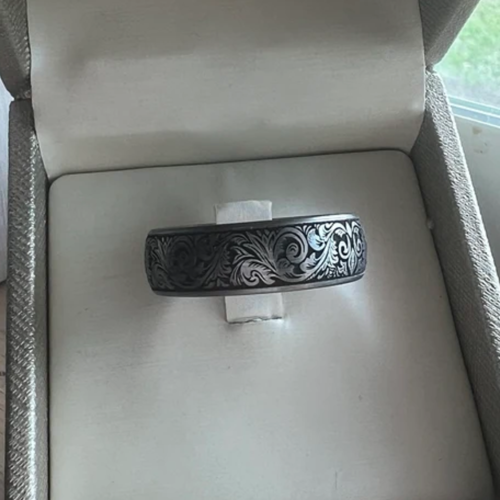 Anillo Brújula Plateado