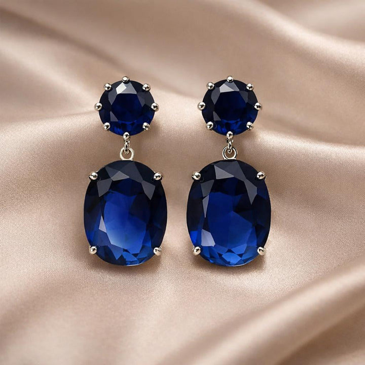 Pendientes Majestuosos Circonitas Oro Blanco