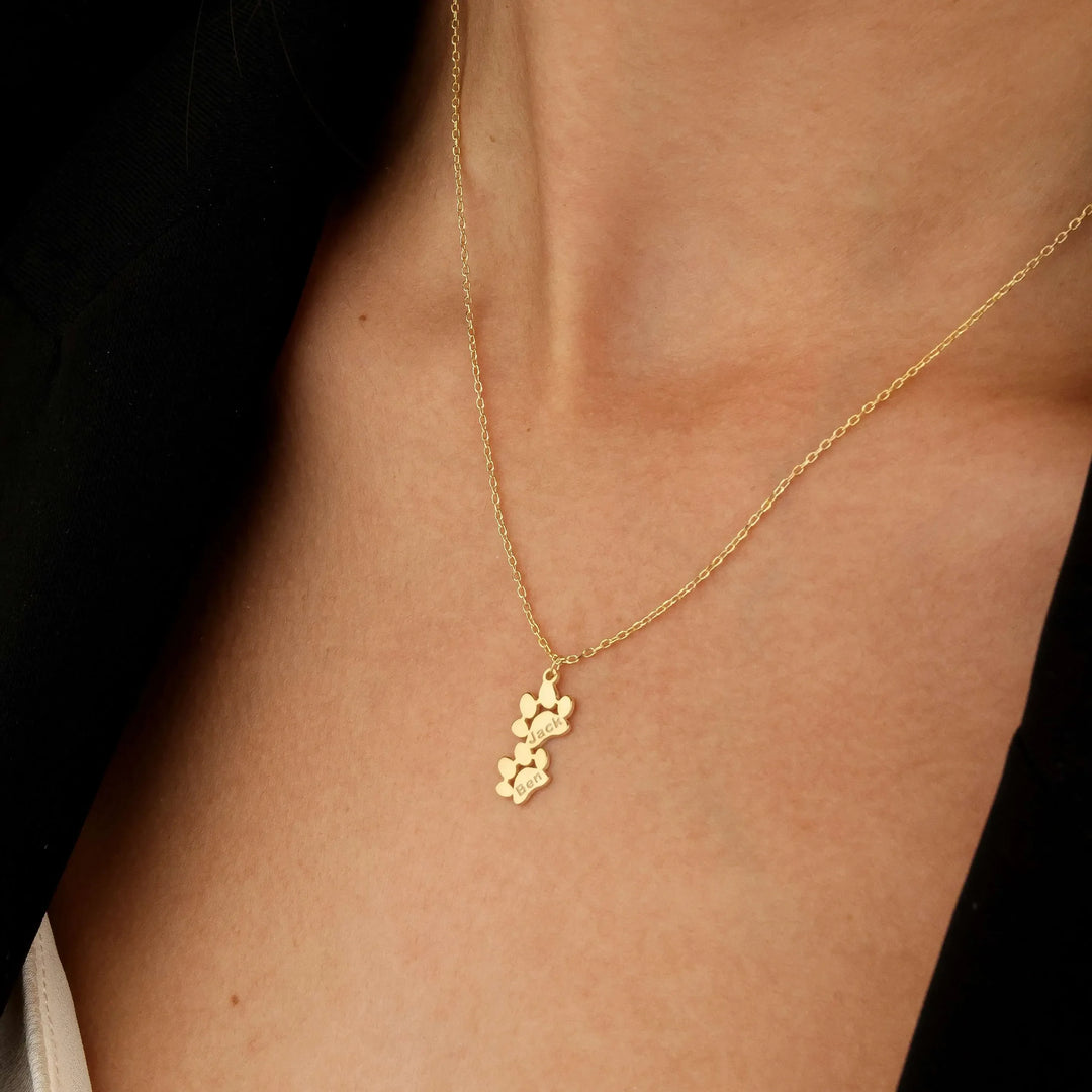 Collar Personalizado con Huella y Nombre de tu Mascota
