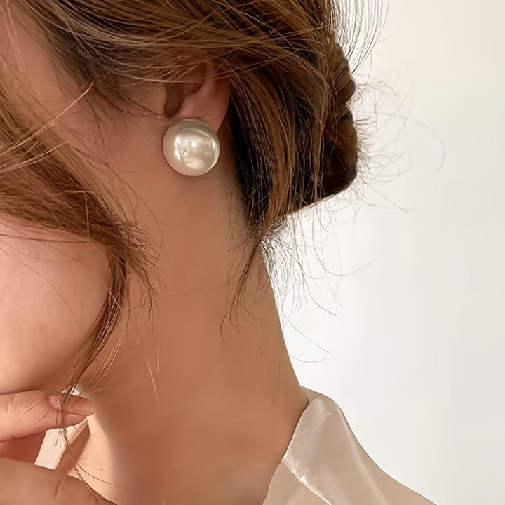 Pendientes de Perno con Perla