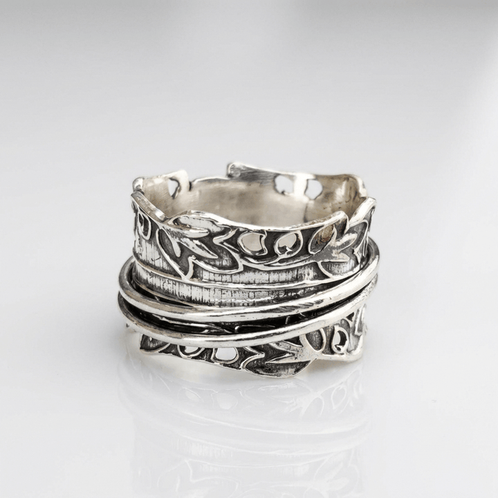Conjunto en Capas con Circonita Plateado