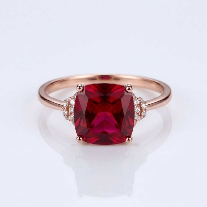 Anillo con Piedra de Oro Rosa