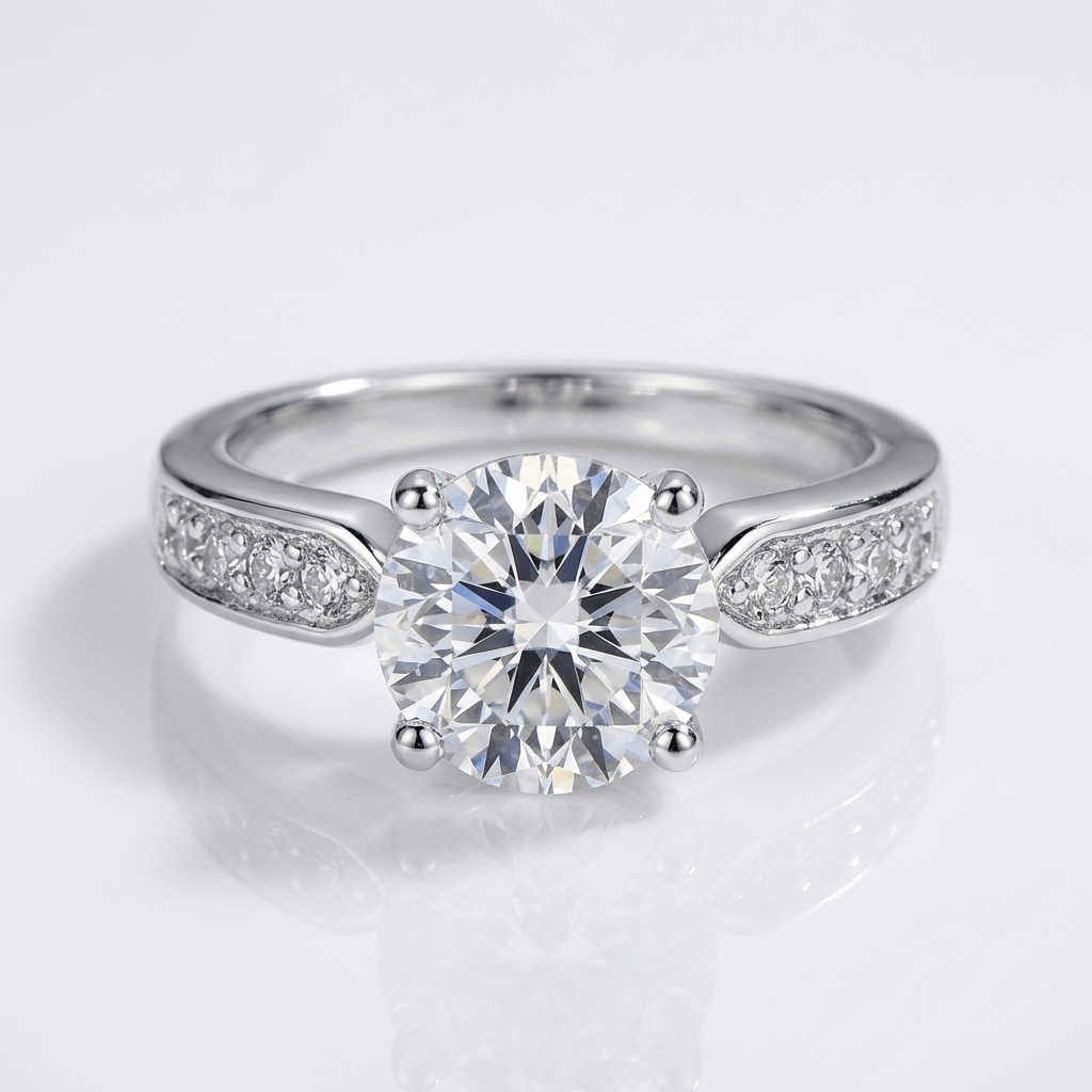 Anillo Redondo Pavé con Cristal