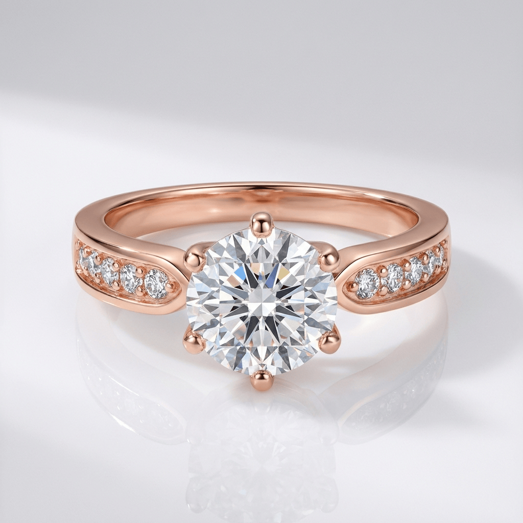 Anillo Redondo Pavé con Cristal