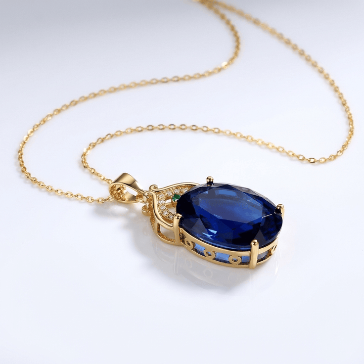 Collar Vintage Piedra Azul