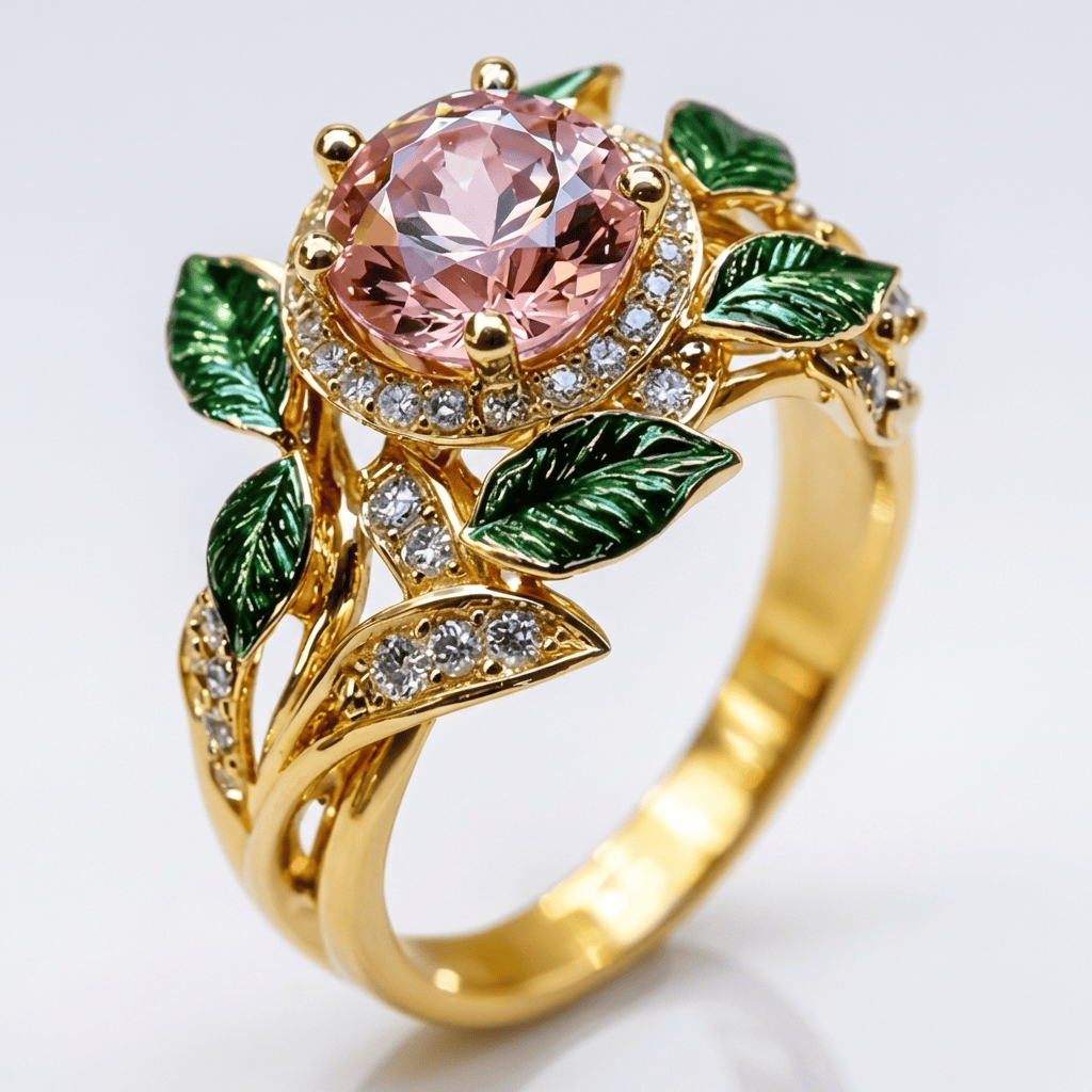 Anillo Jardín Encantado Dorado