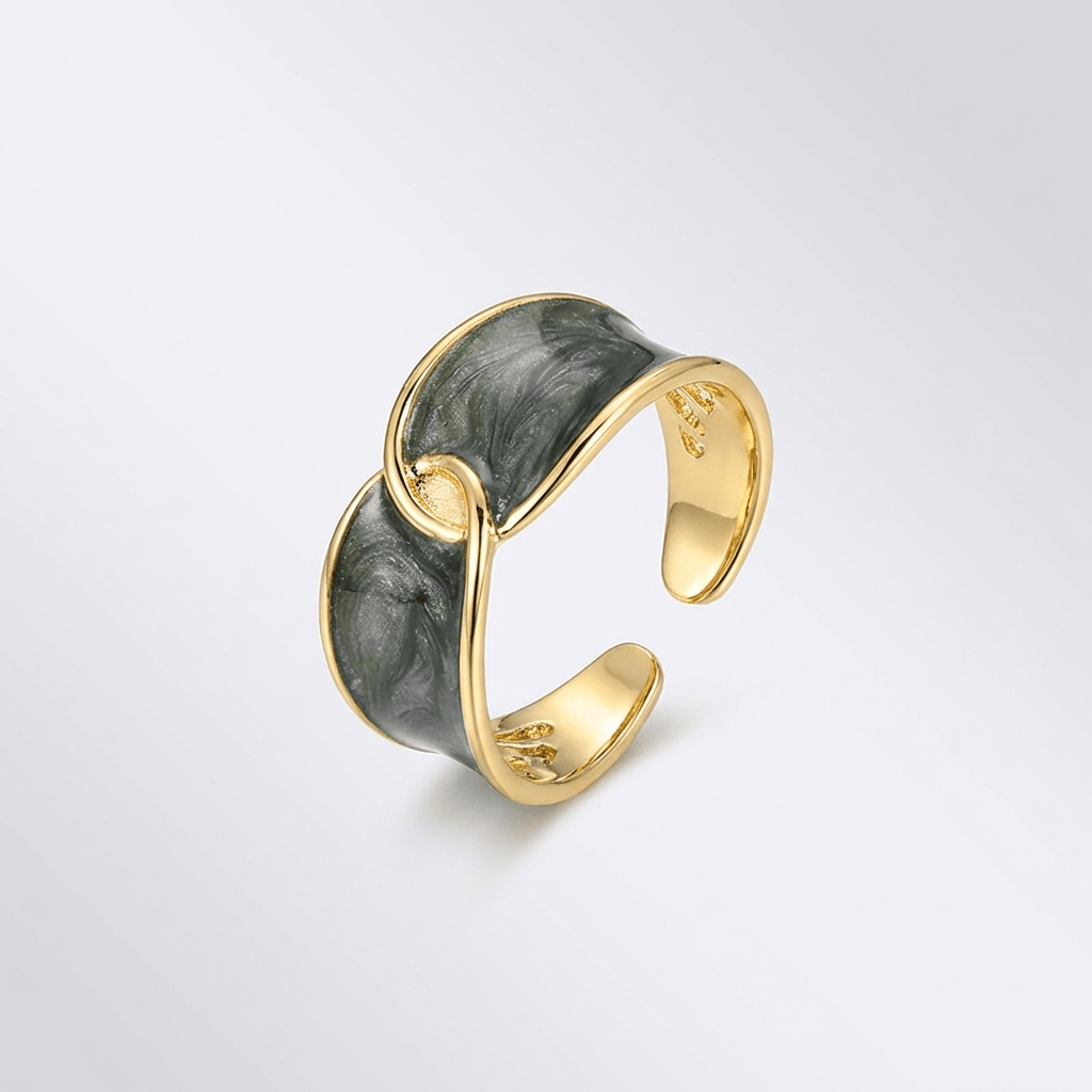Anillo Doble Ajustable con Jade