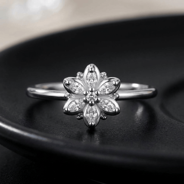 Anillo Flor Luz Estelar