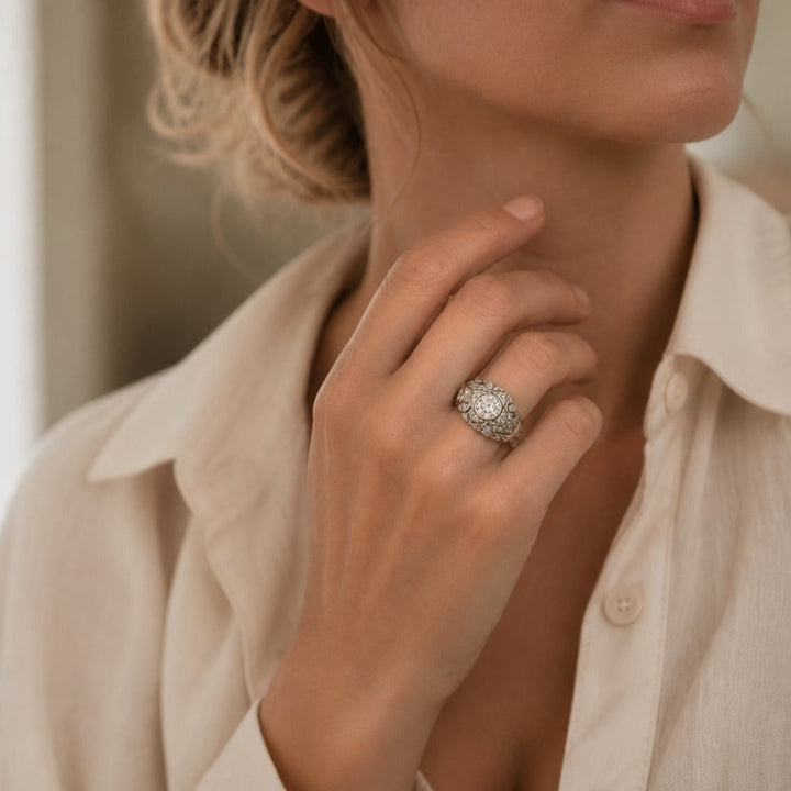 Anillo Plateado