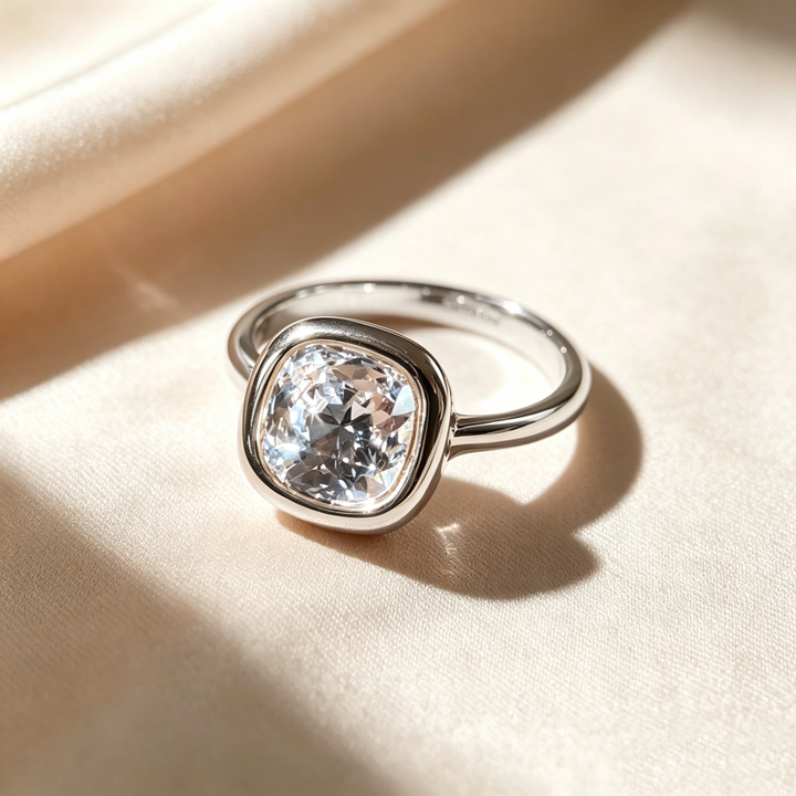 Anillo Cubo Minimalista