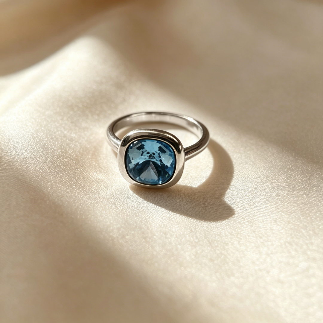 Anillo Cubo Minimalista