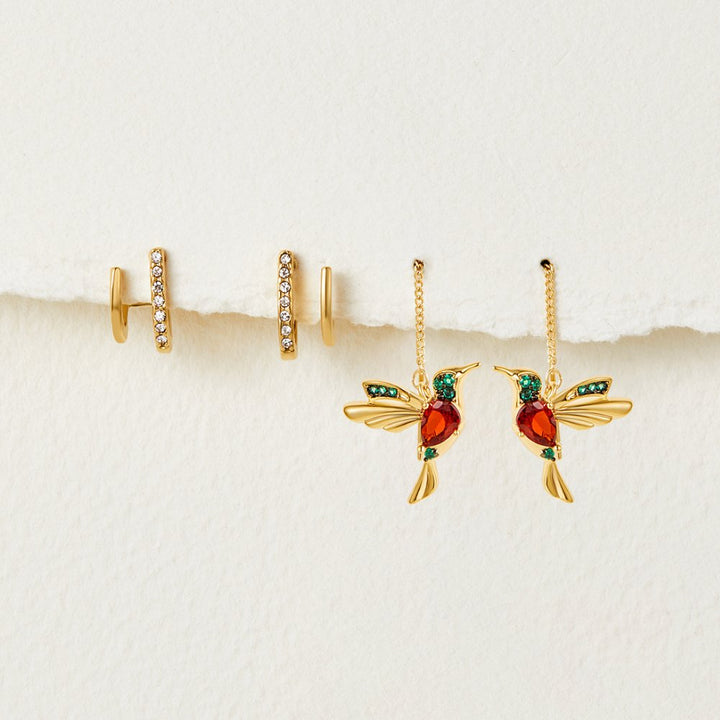 Pendientes de garra de oro