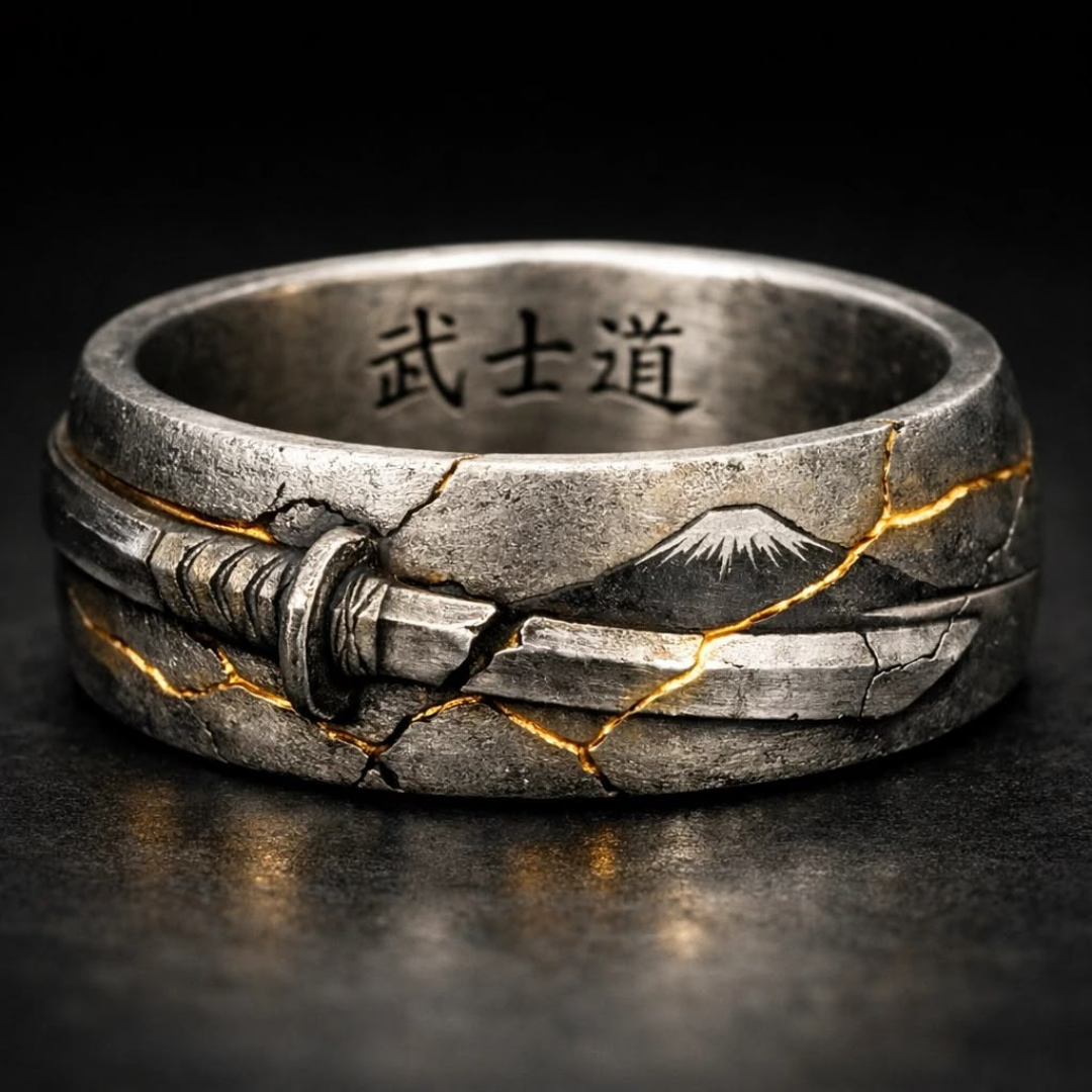 Anillo Samurái Plateado