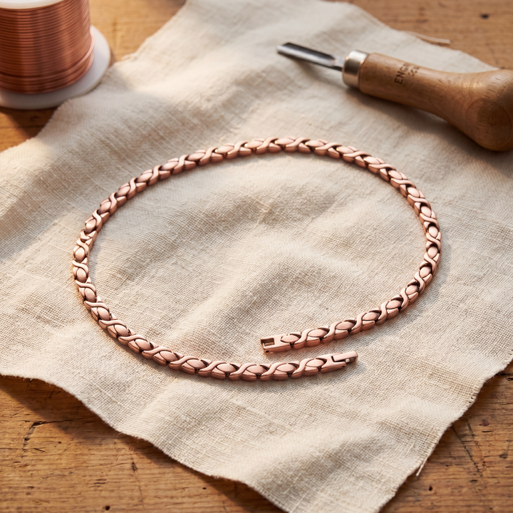 Collar de Cobre Cadena Artesanal