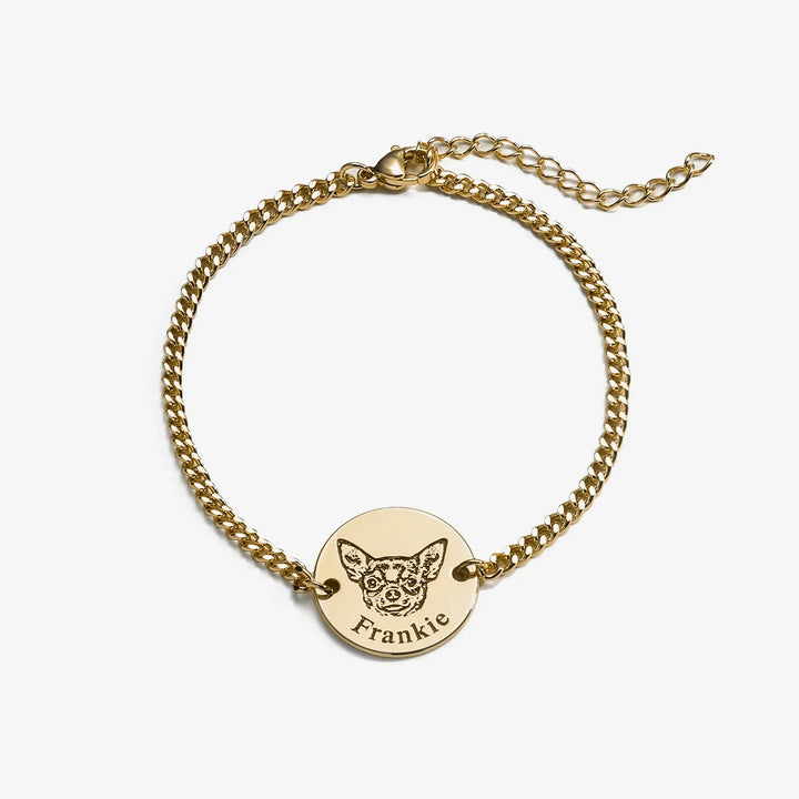 Pulsera Personalizada con Grabado de tu Mascota