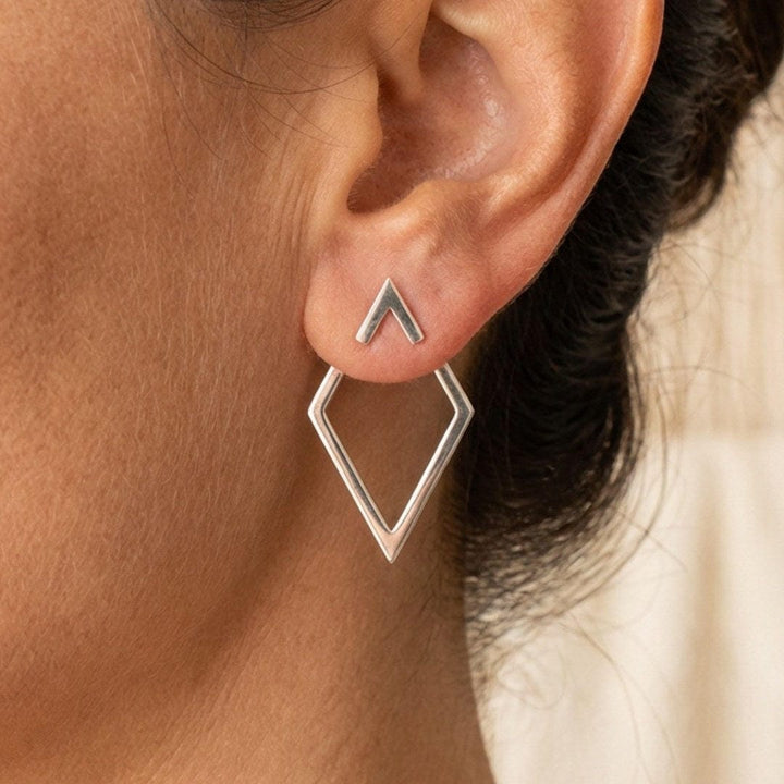 Pendientes de Botón Geométricos Bohemios