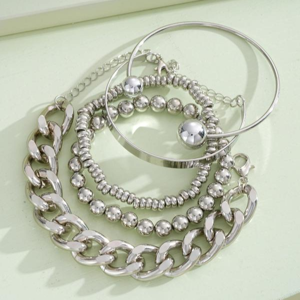 Conjunto de 5 Pulseras Apilables