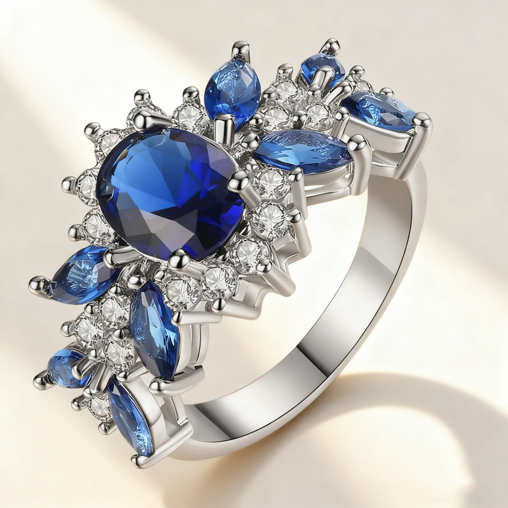 Anillo Hoja Azul