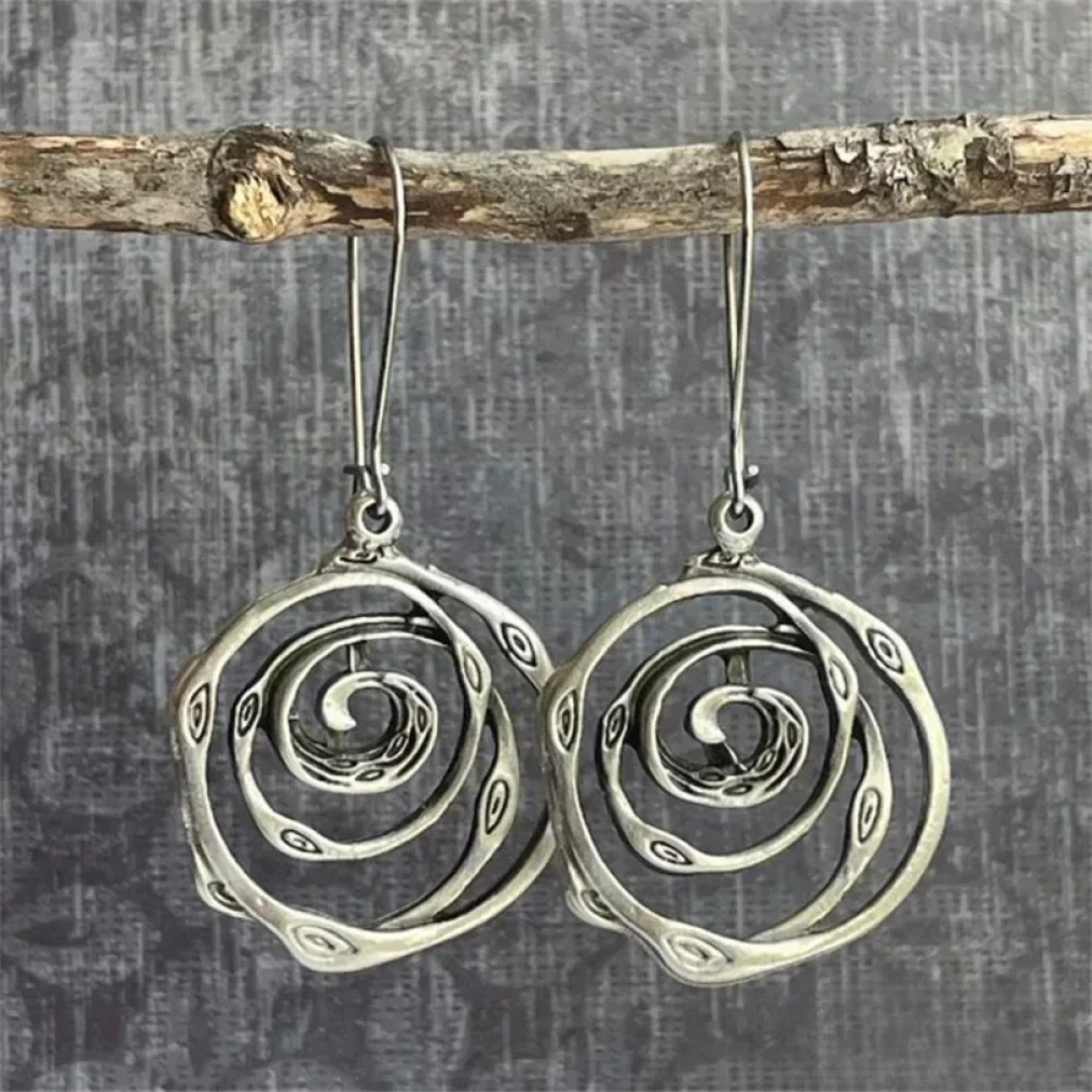 Pendientes Espiral de Alambre