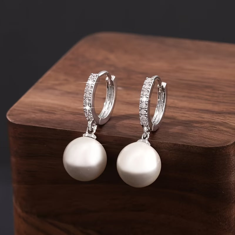 Pendientes de Perla Moderna en Gota