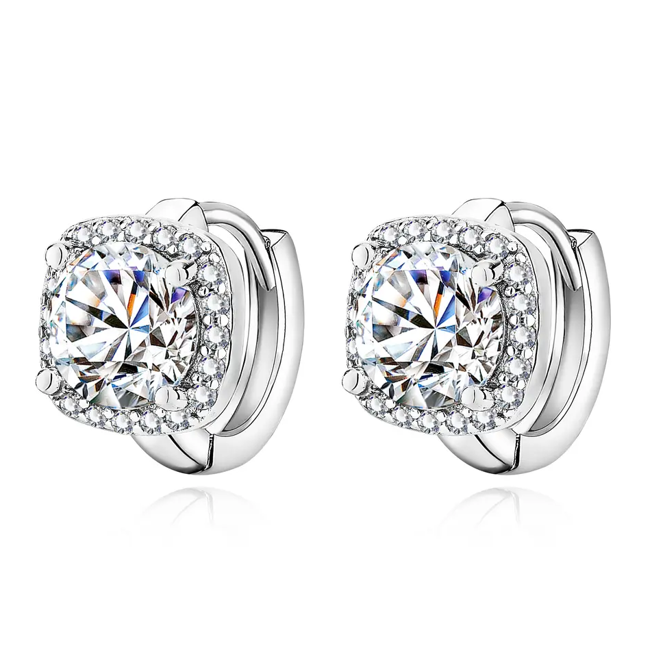Pendientes Cuadrados Brillantes