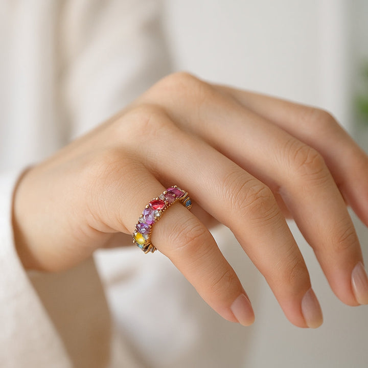 Anillo Multicolor Brillante