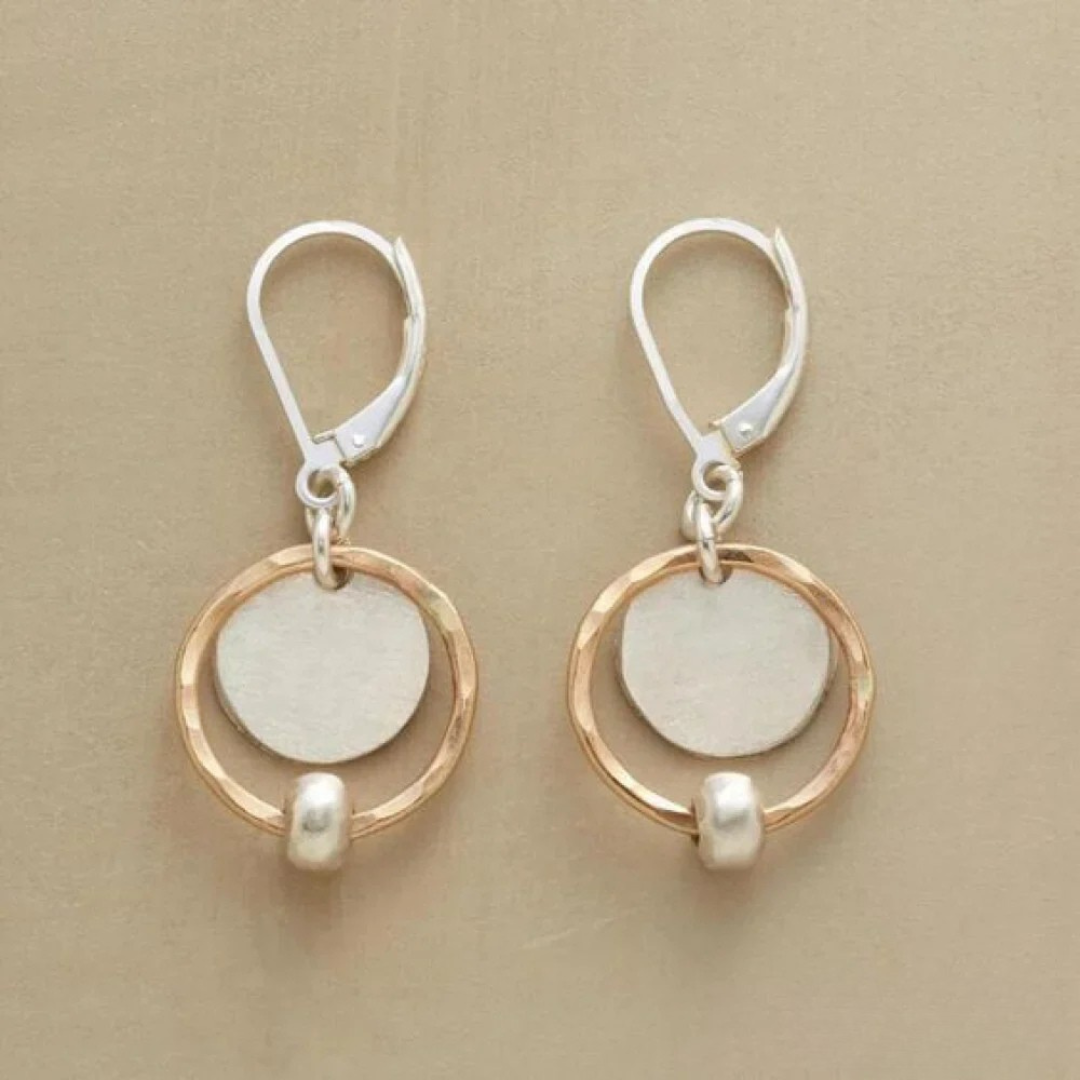 Pendientes Bicolor con Perla