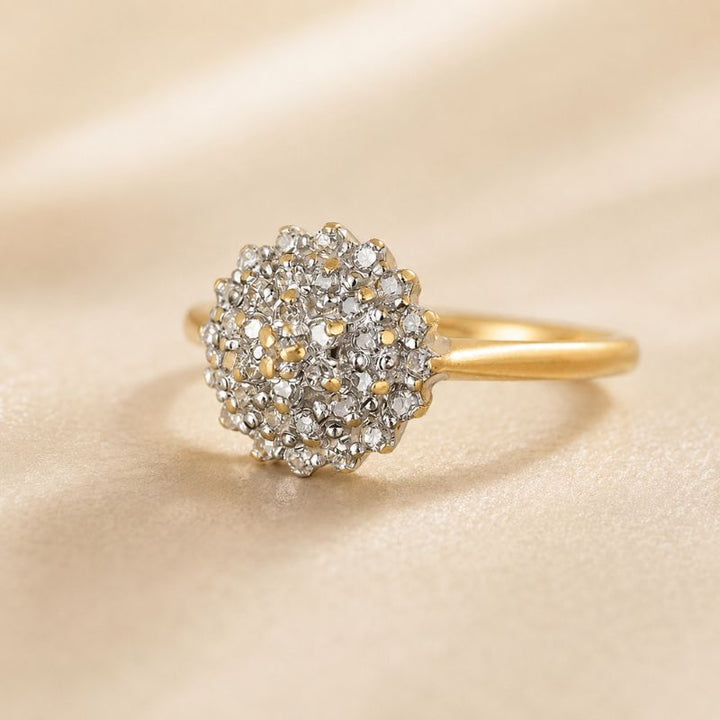 Anillo Floral Exquisito Lujo