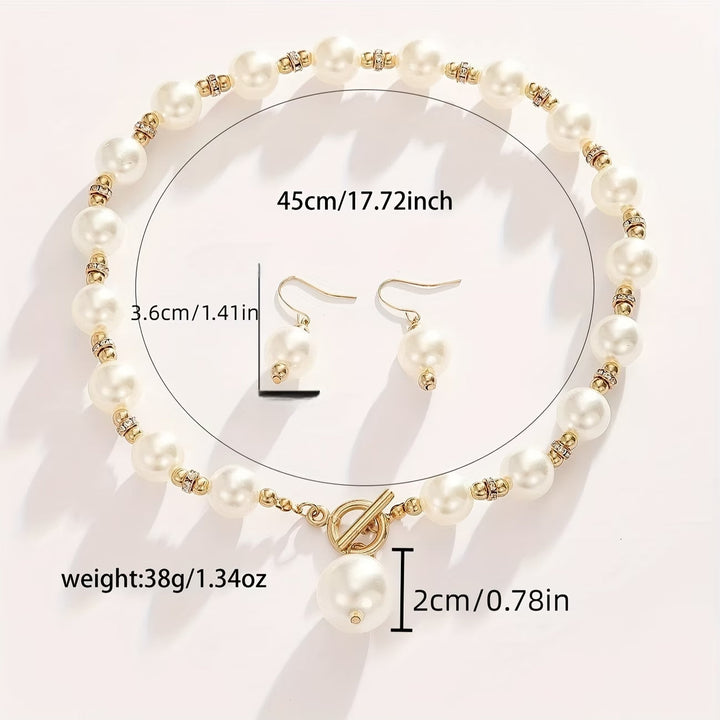 Conjunto de Collares de Perlas Gruesas