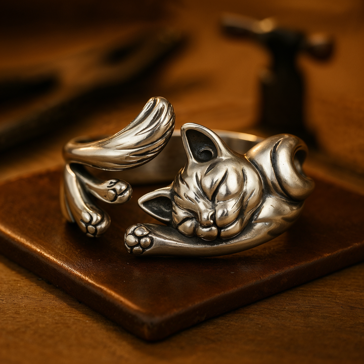 Anillo Vintage de Gato