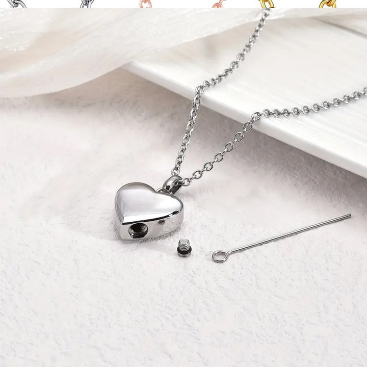 Colgante Corazón con Cenizas de tu Mascota
