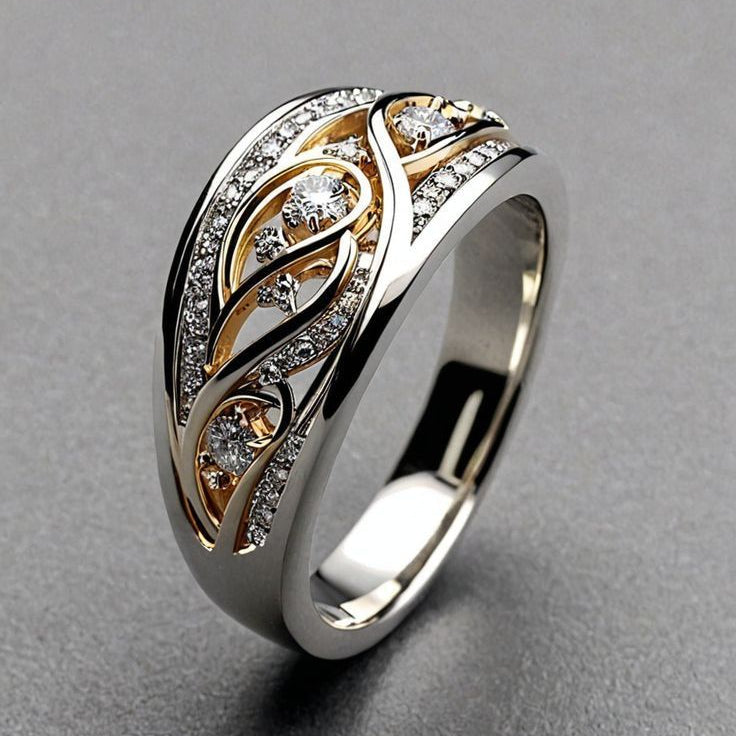 Anillo Calado Bicolor