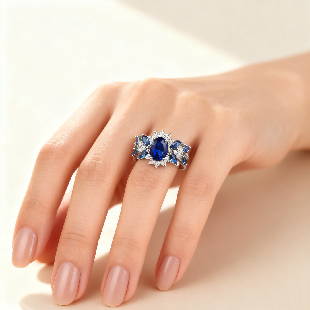 Anillo Hoja Azul
