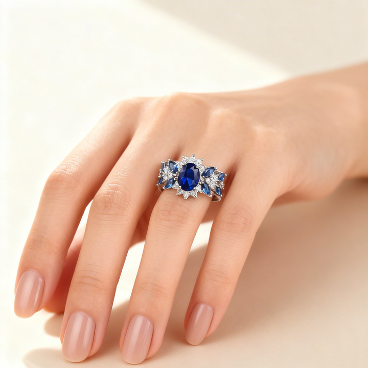 Anillo Hoja Azul