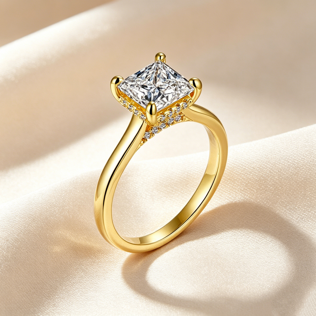 Set de Anillos Corte Princesa