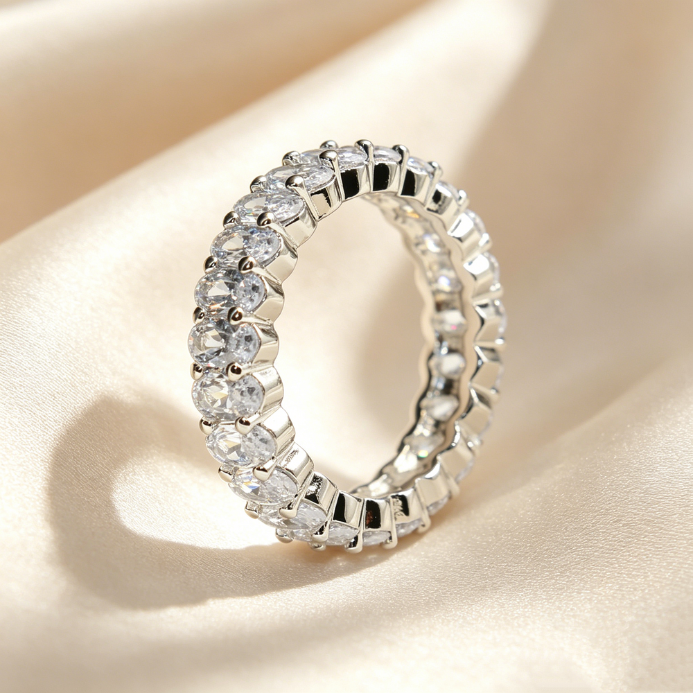 Anillo Eternidad Ovalado