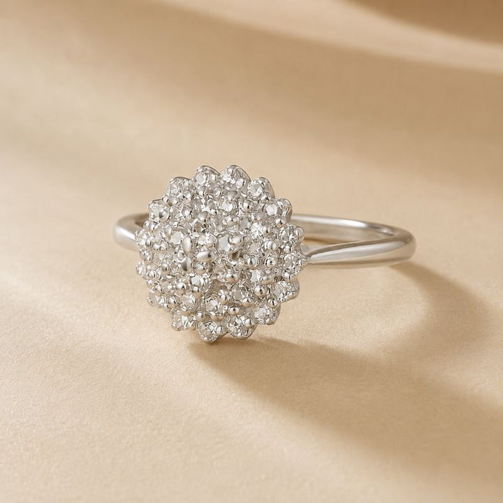 Anillo Floral Exquisito Lujo