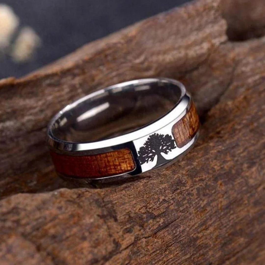 Anillo de Madera Incrustada